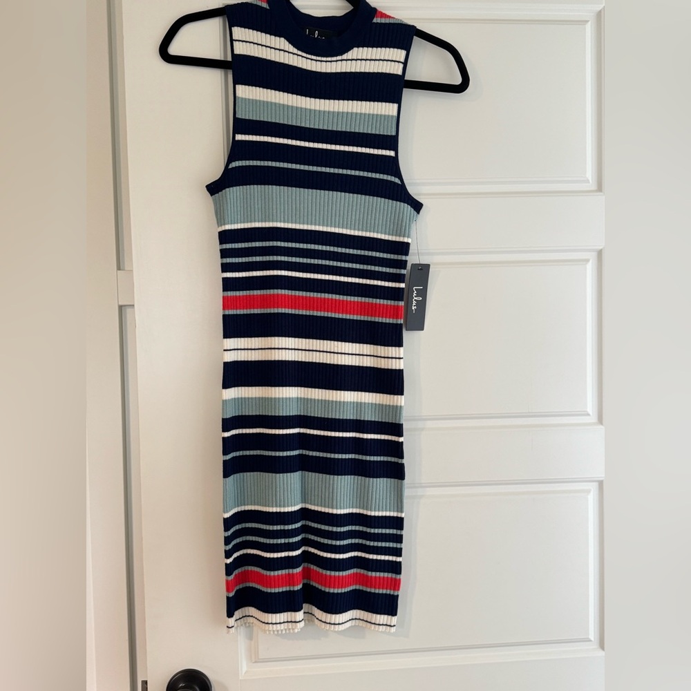 NWT!! Lulus Stripped BodyCon Mini Dress